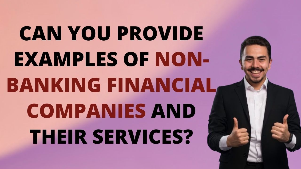 12. Can you provide examples of Non-Banking Financial companies and their services?