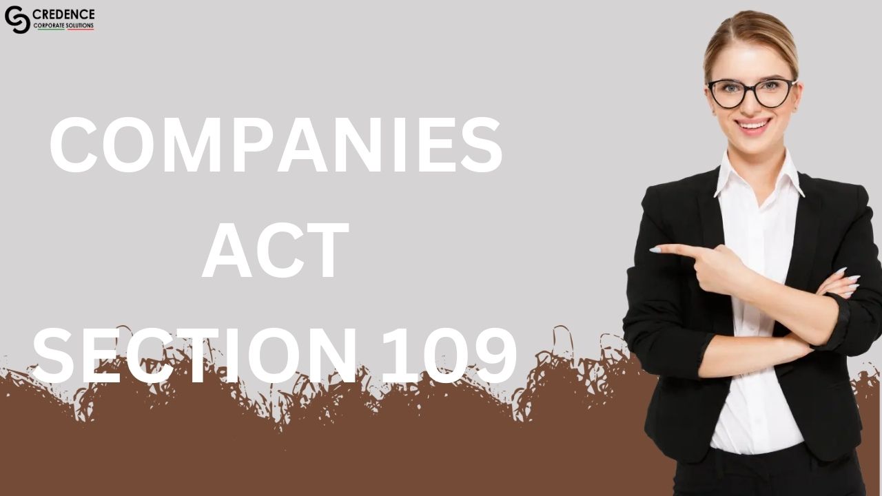Companies Act Section 109