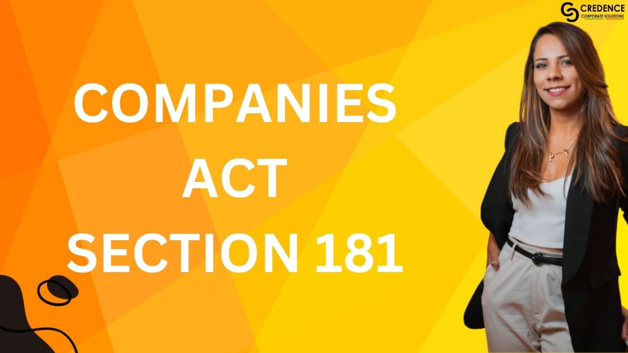 Companies Act Section 181