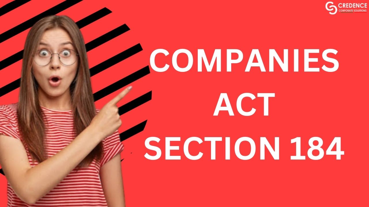 Companies Act Section 184