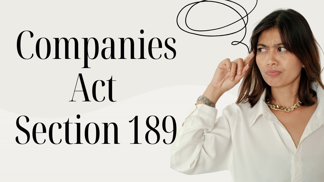 Companies Act Section 189