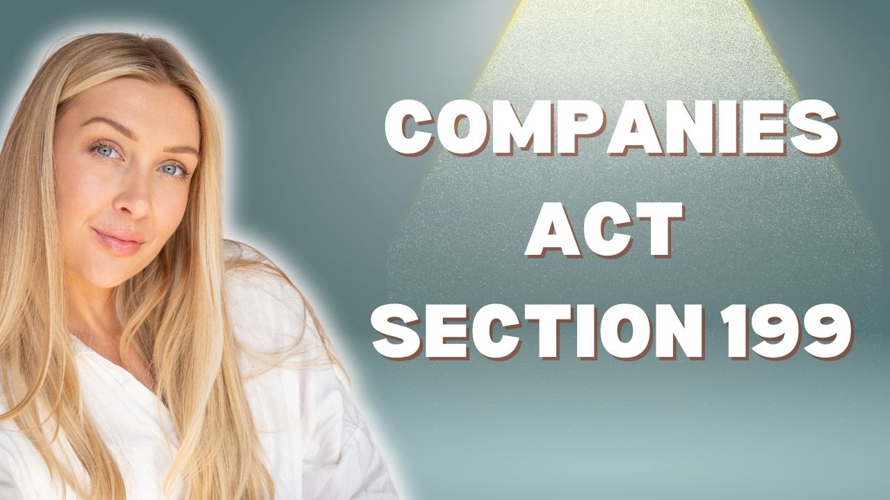 Companies Act Section 199
