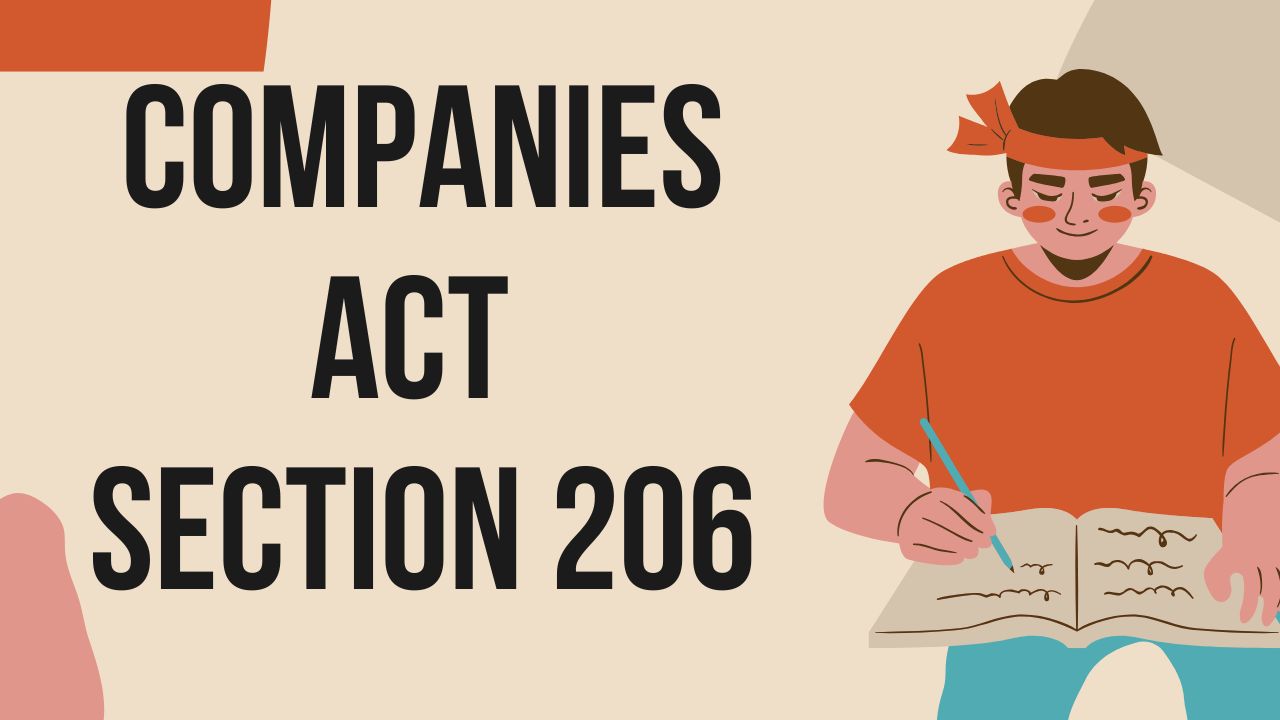 Companies Act Section 206