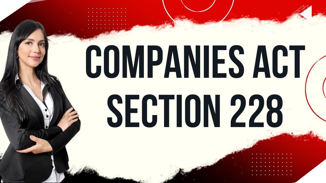 Companies Act Section 228
