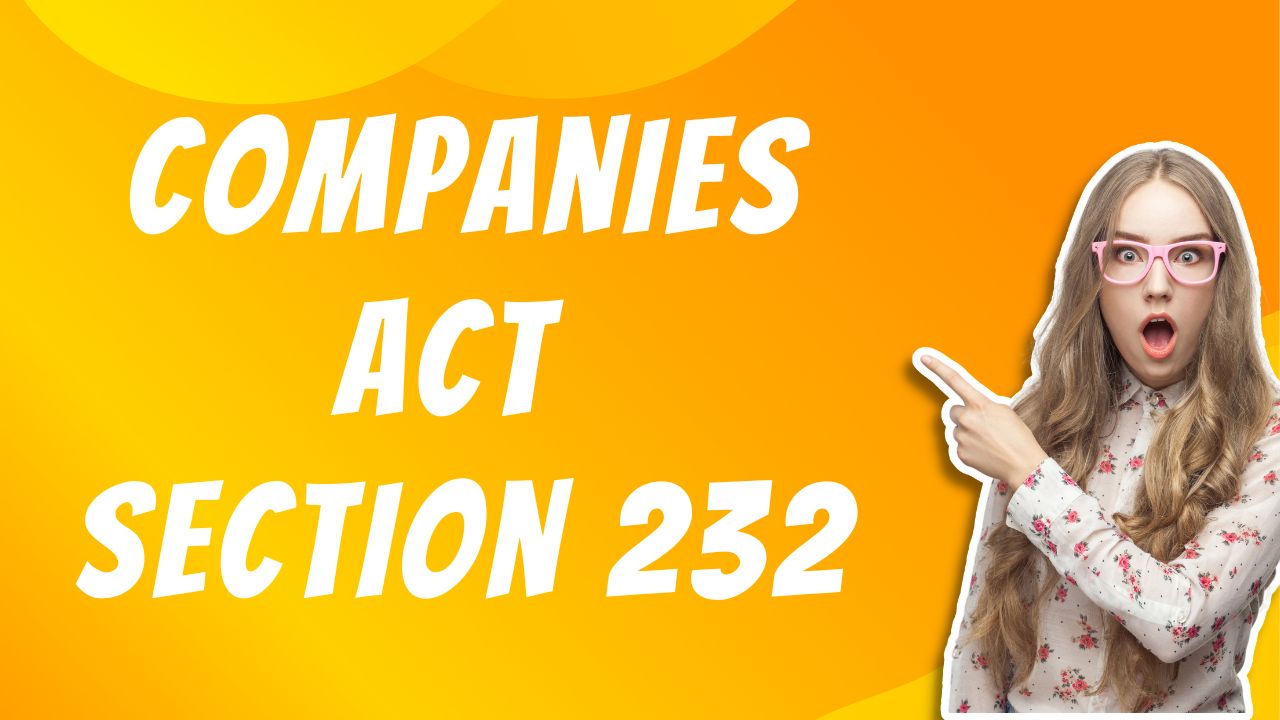 Companies Act Section 232