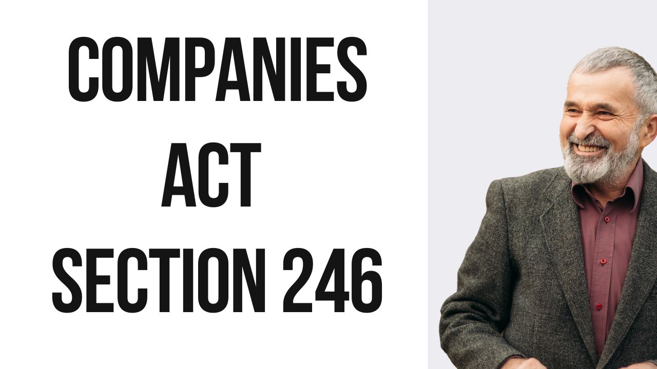 Companies Act Section 246
