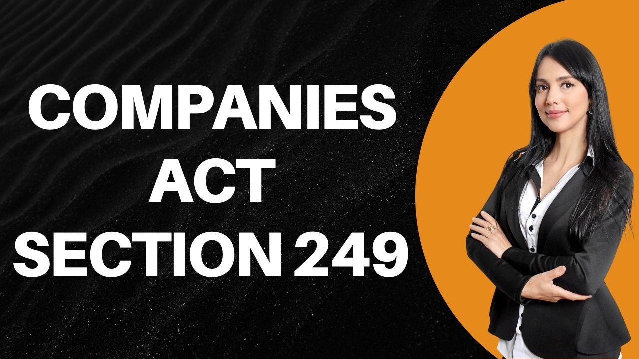 Companies Act Section 249
