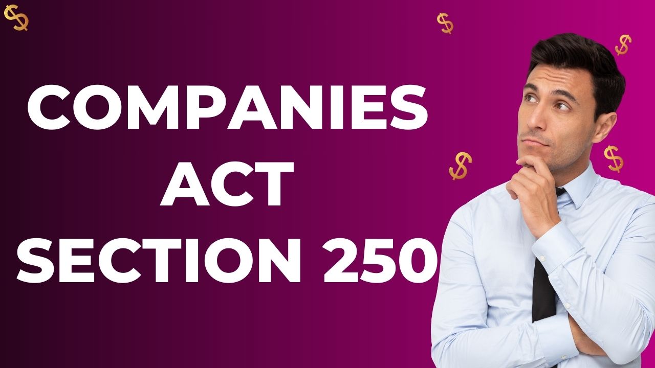 Companies Act Section 250