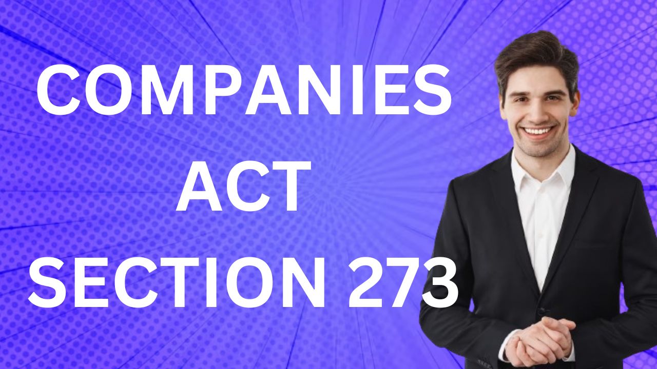 Companies Act Section 273