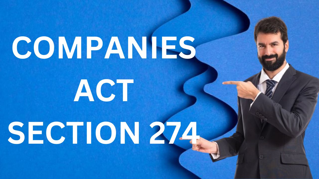 Companies Act Section 274