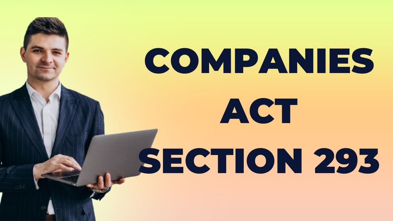 Companies Act Section 293