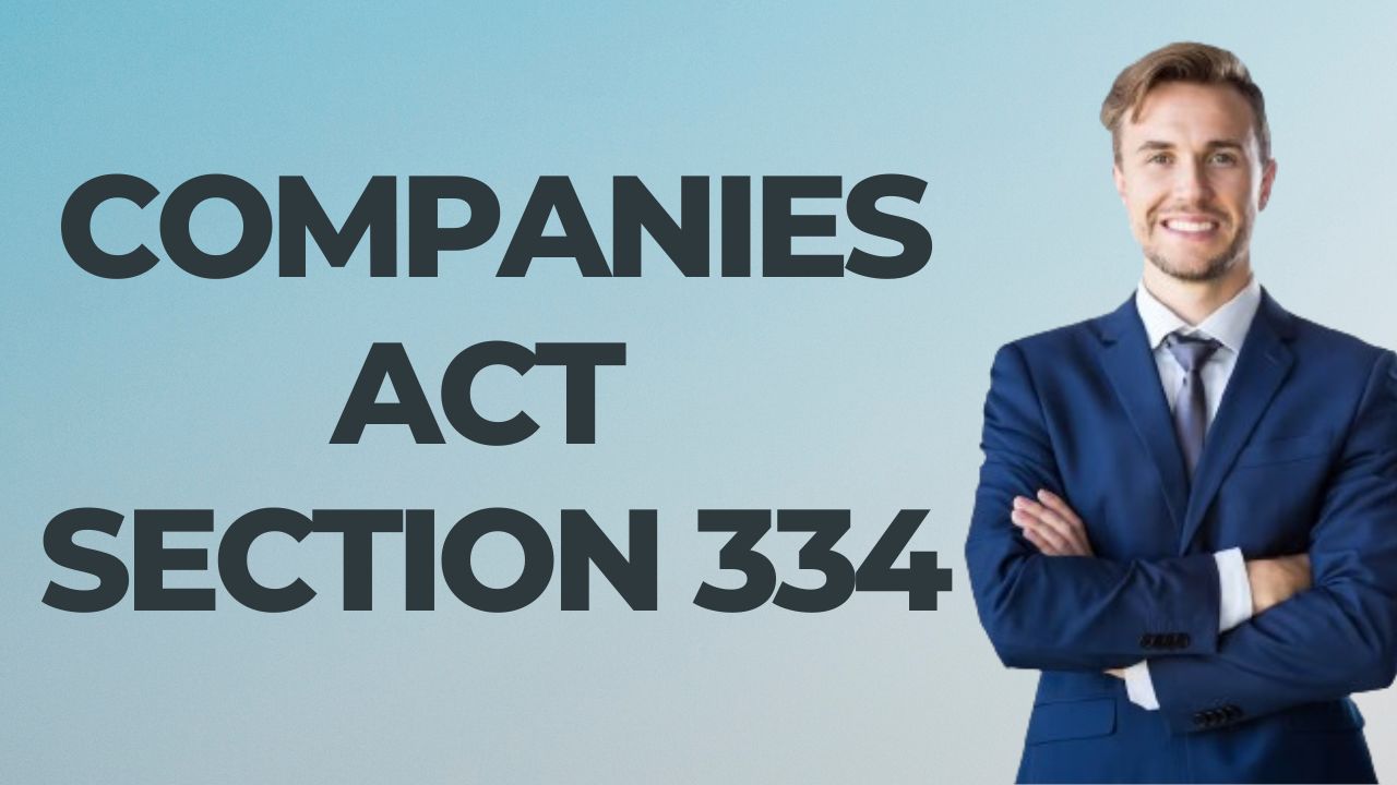 Companies Act Section 335