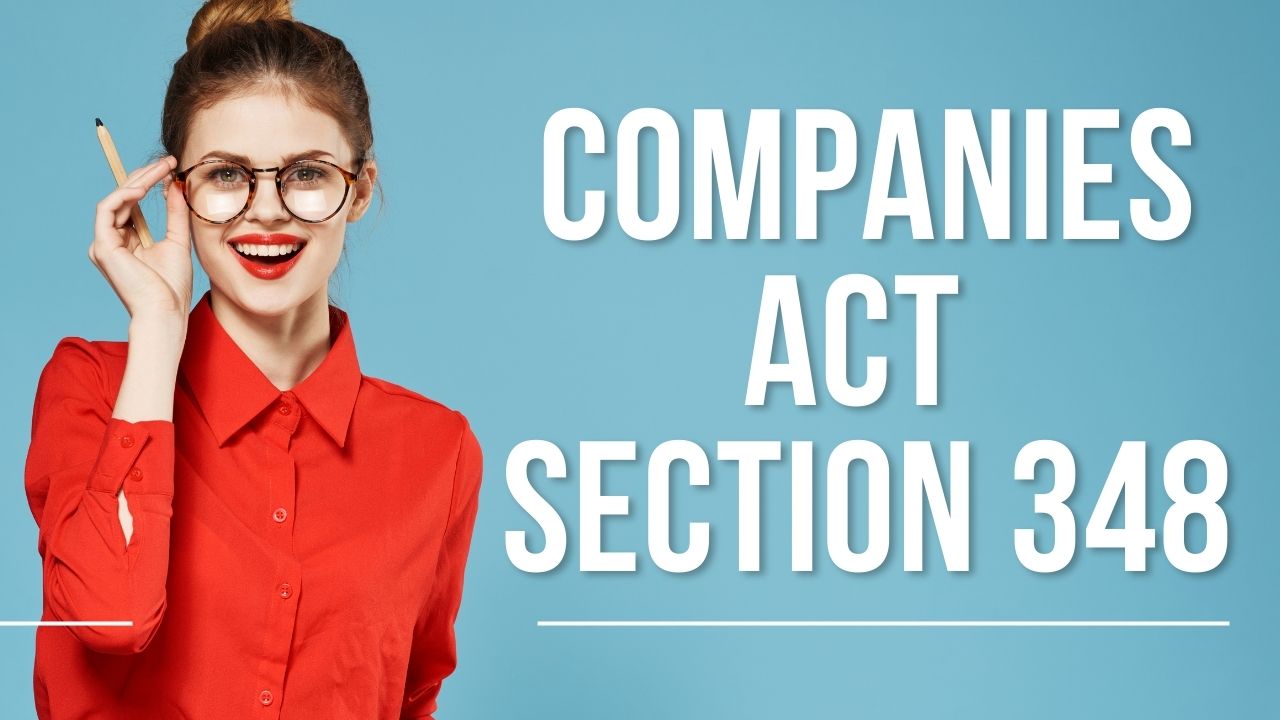 Companies Act Section 348