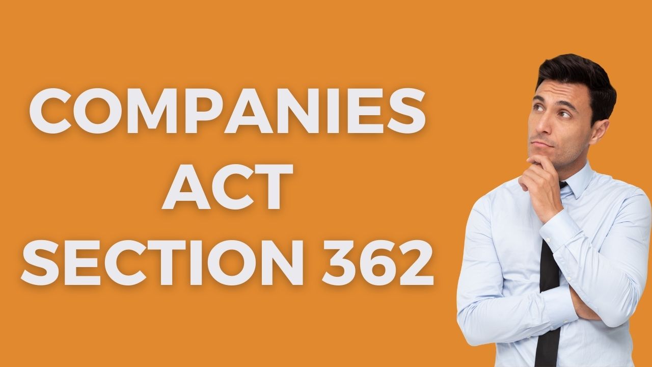 Companies Act Section 362