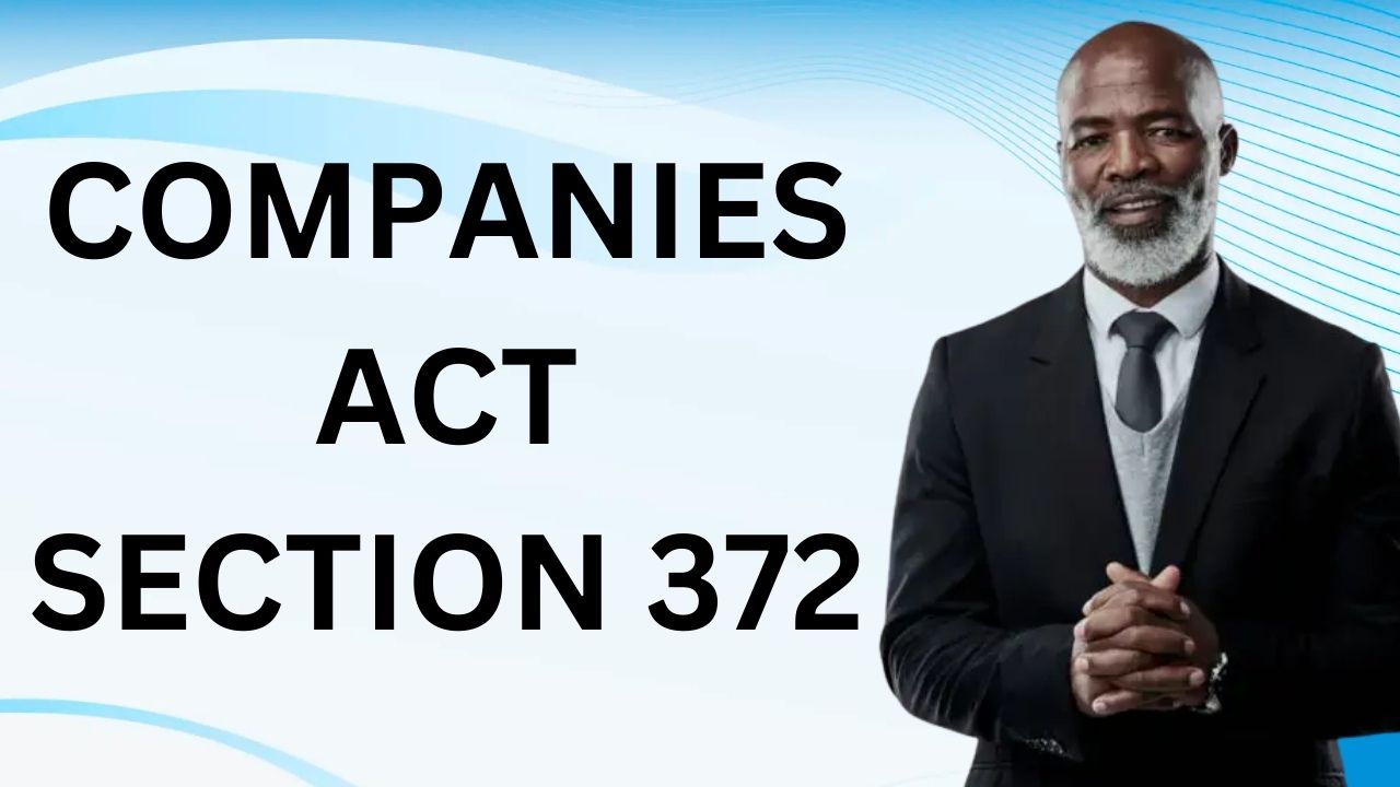 Companies Act Section 372