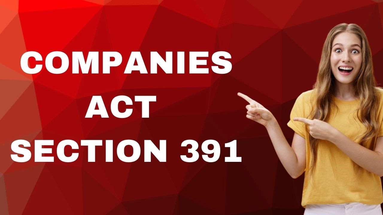 Companies Act Section 392