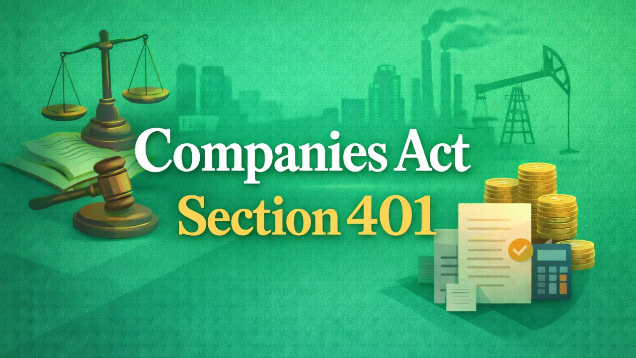 Companies Act Section 401