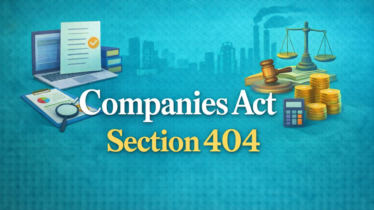Companies Act Section 404