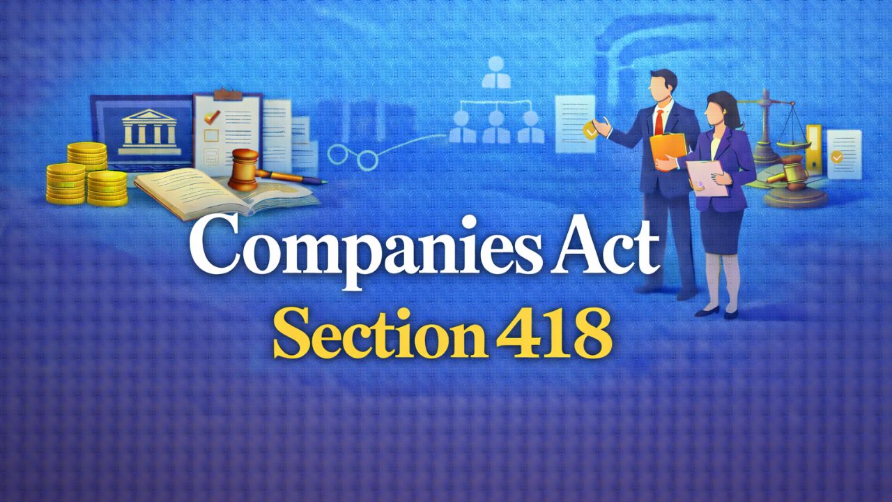 Companies Act Section 418