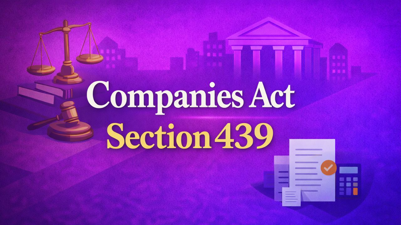 Companies Act Section 439