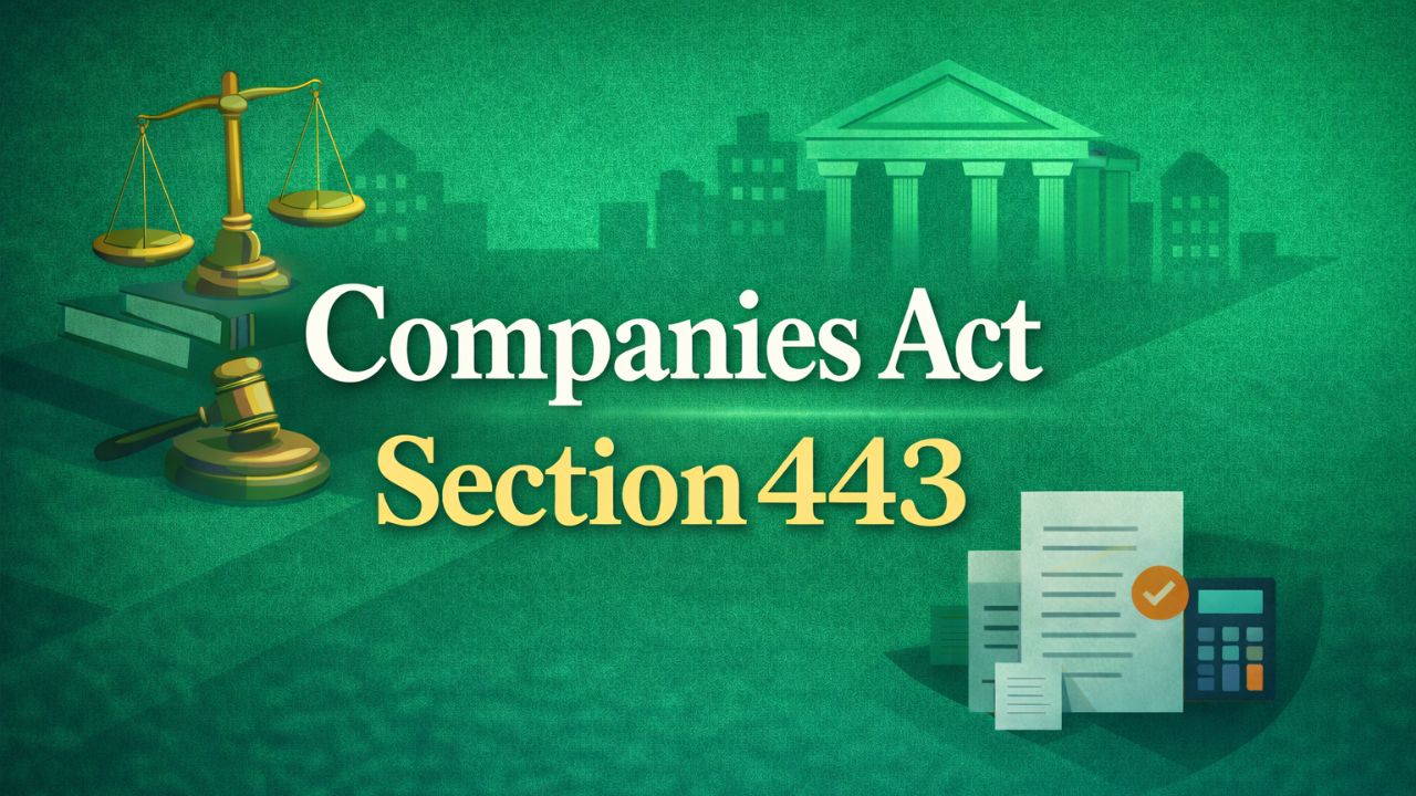 Companies Act Section 443