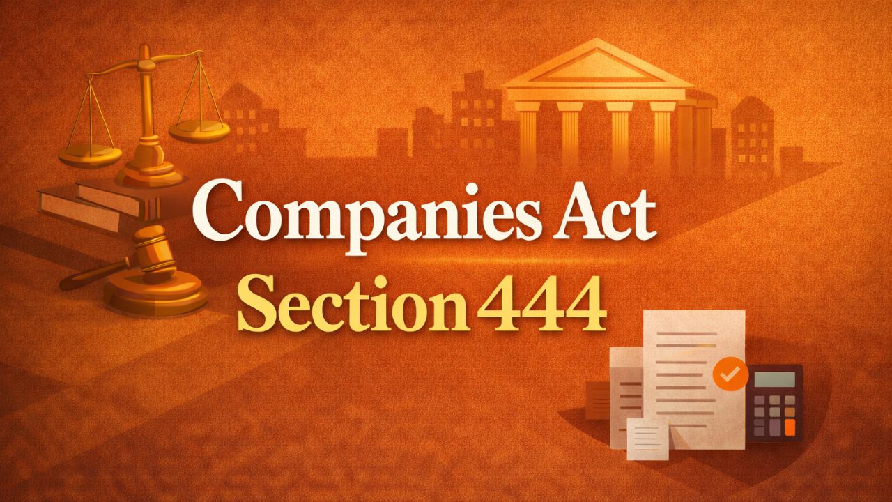 Companies Act Section 444