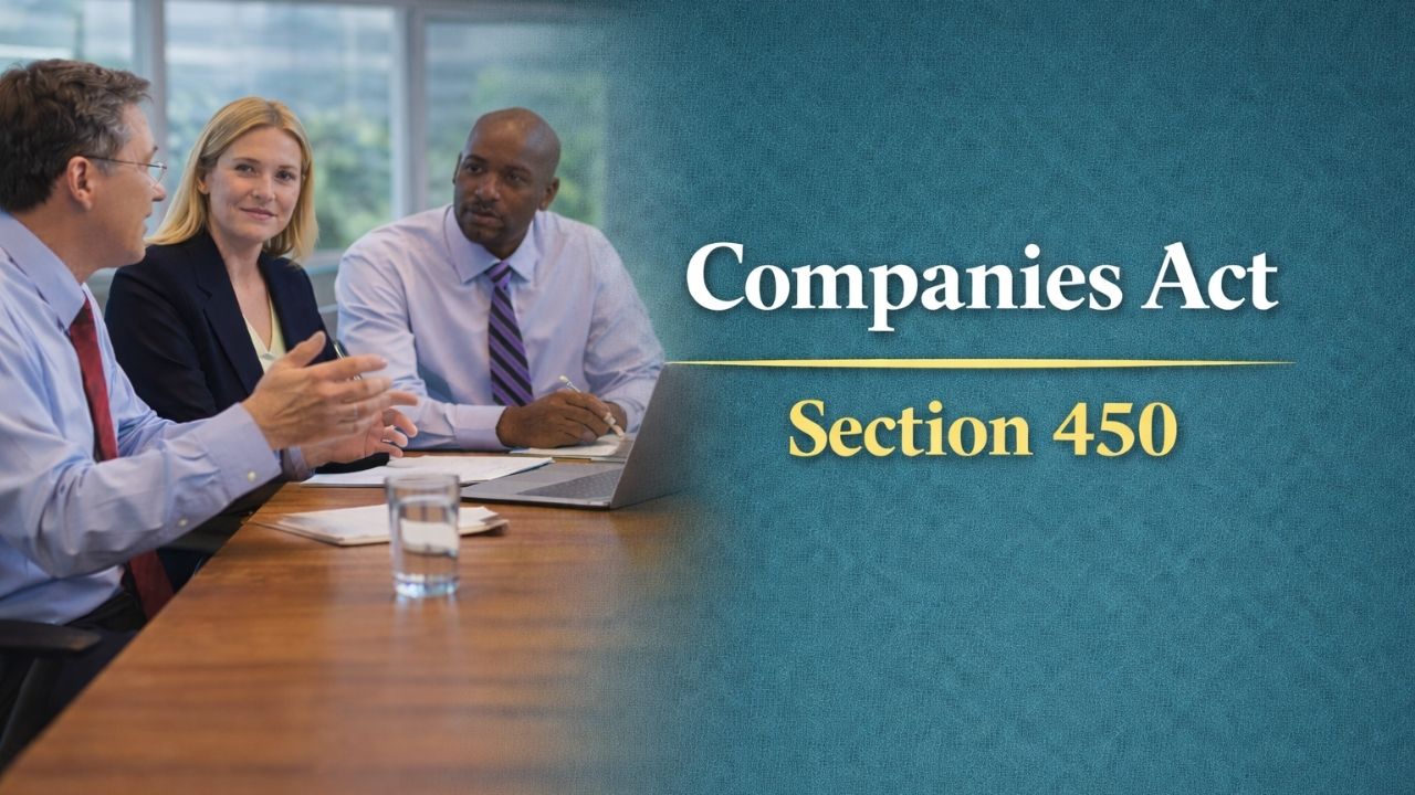 Companies Act Section 450