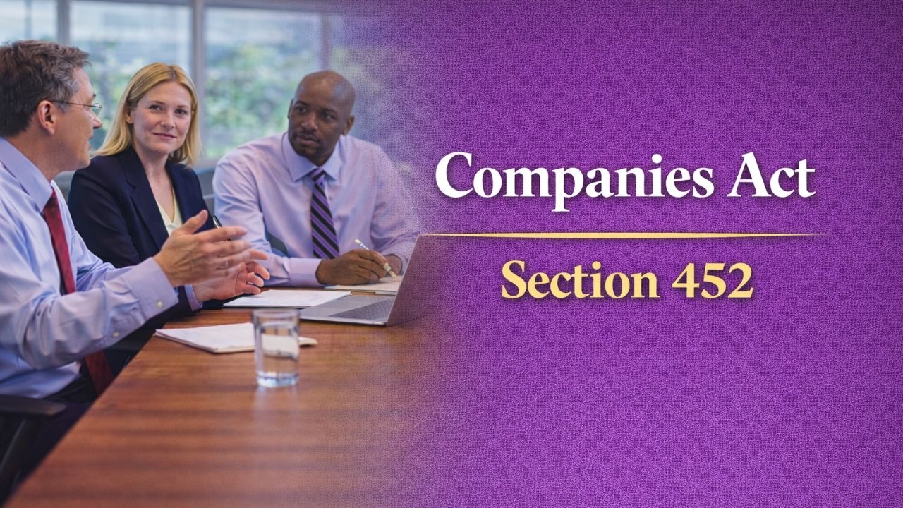 Companies Act Section 452