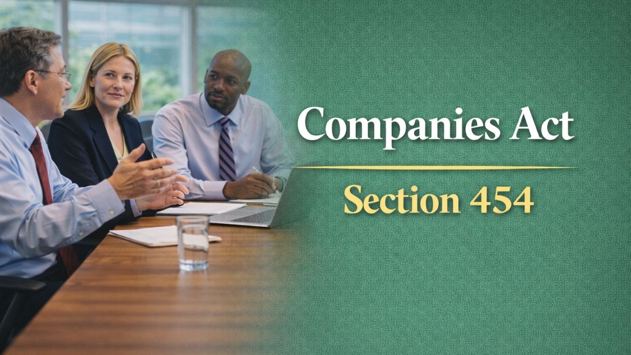 Companies Act Section 454