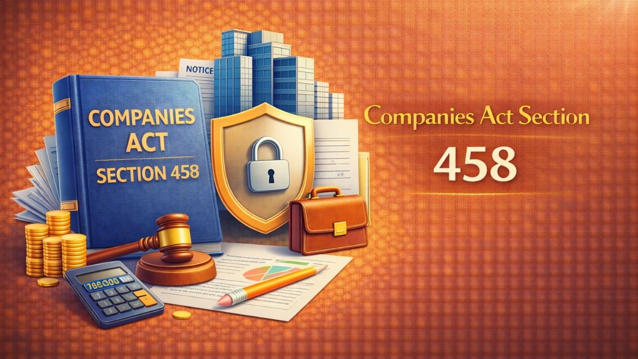 Companies Act Section 458