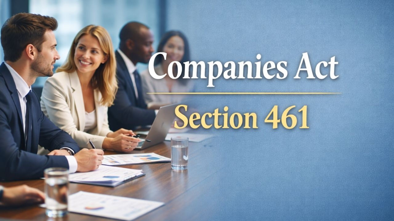 Companies Act Section 461