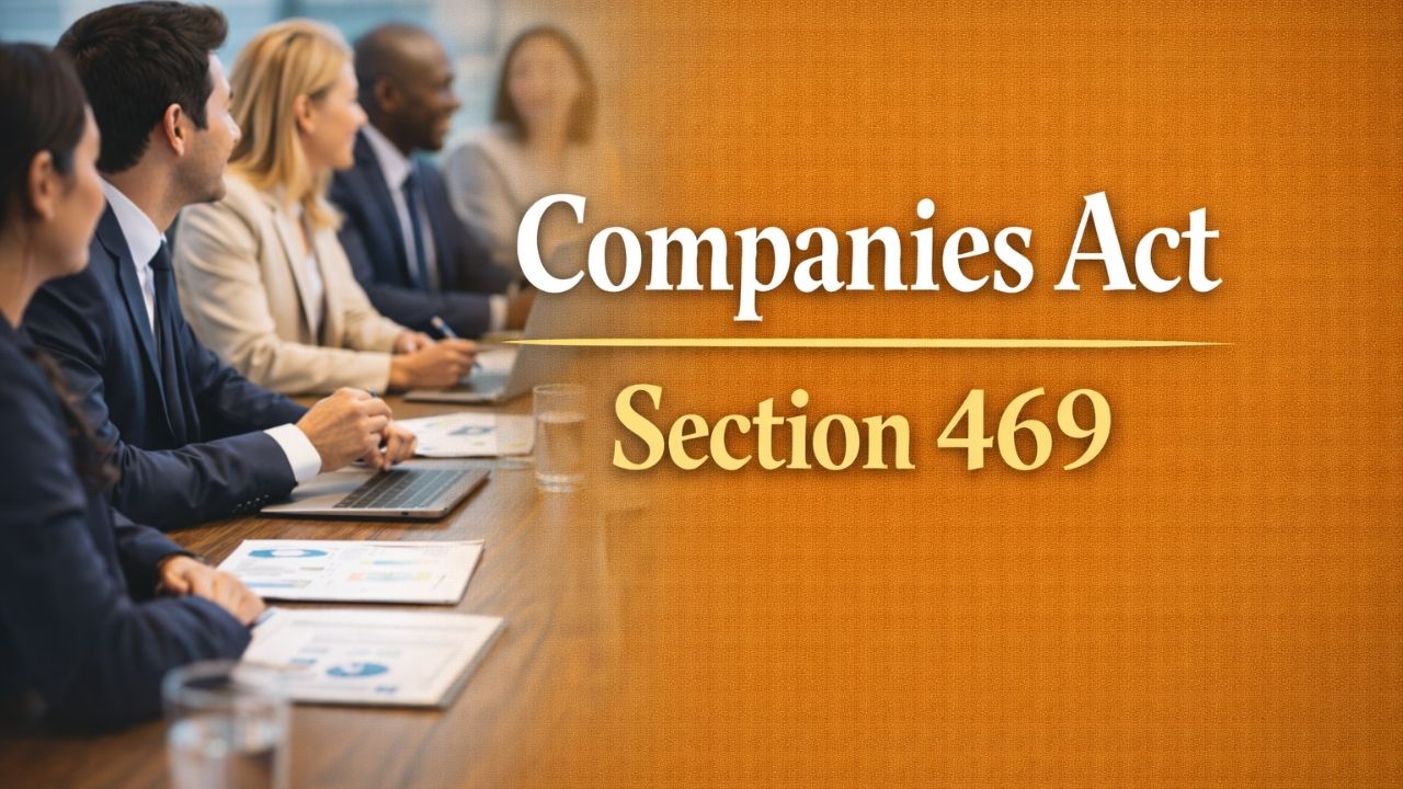 Companies Act Section 469
